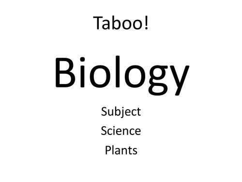 B2 Taboo revision game cards