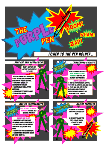 Purple Pen pupil assessment response - guide