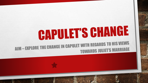 PEE Guidance for Capulet and Juliet's Relationship