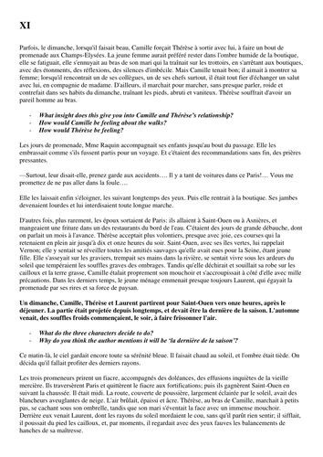 Zola - Therese Raquin Chapter XI-XVI