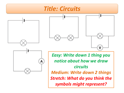 Electrical Symbols&Circuits Lesson with Worksheets