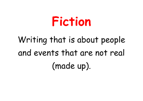 definition of fiction in creative writing