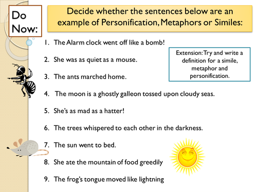 Year 7: Descriptive Writing SoW - Lesson 1