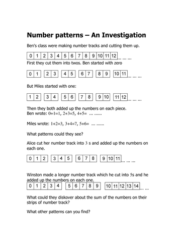 Number Patterns