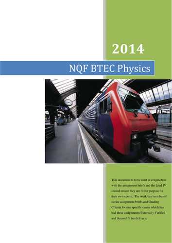 BTEC Merit Level Physics (NQF) Principles
