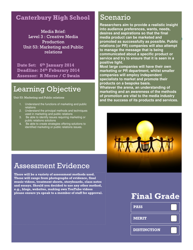 BTEC Marketing and Public relations