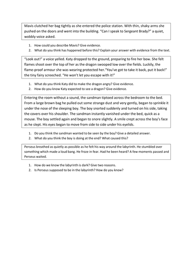 Reading skills resources