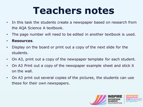 AQA-C1 7.2 Earthquake newspaper activity