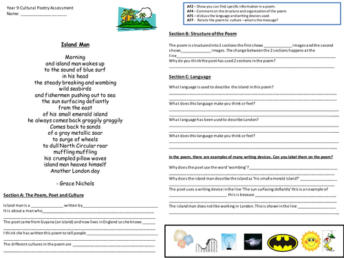 'Island Man' Analysis Assessment