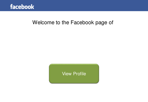 Facebook Profile PowerPoint Template