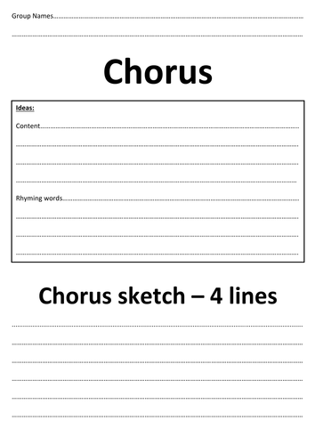 Compose a song (KS2 & KS3)