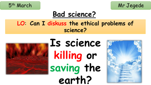 Ks3 Science and ethics
