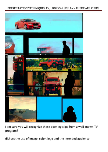 Presentational Techniques & Intended Audience