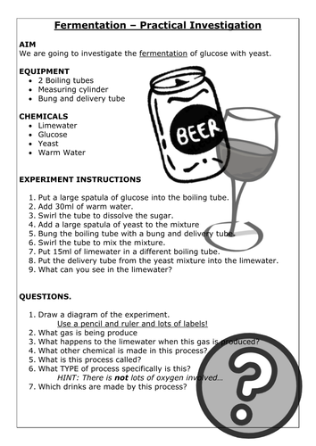 Fermentation of Sugar Practical Guidelines