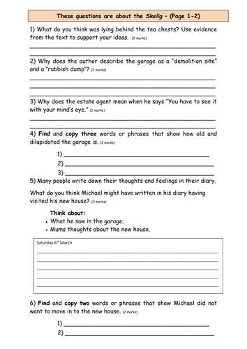 year 7 comprehension worksheet by uk teaching resources tes