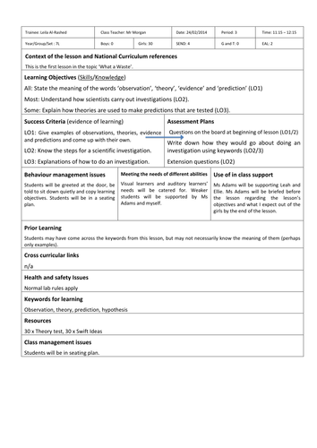 Observations and Theory