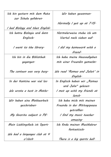 School - oral domino