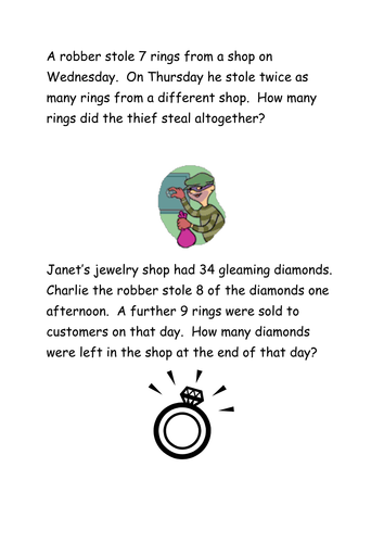 Math Detectives (Word problems) | Teaching Resources