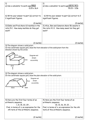 A few key questions for revision