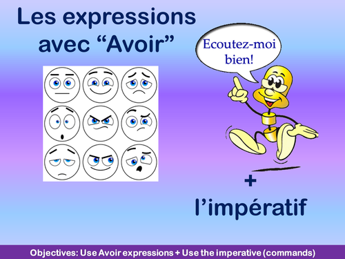 Expressions with Avoir and Imperative