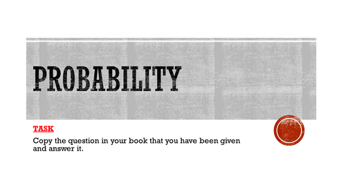 Calculate probabilites of events