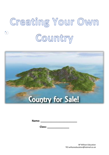 Make your own country by iqresources teaching resources tes