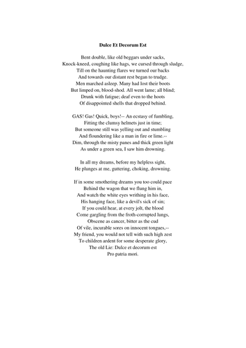 WORLD WAR 1 WAR POETRY. OTHER HALF UPLOADED ALSO.