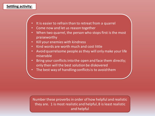 Conflict (with Freedom Writers)