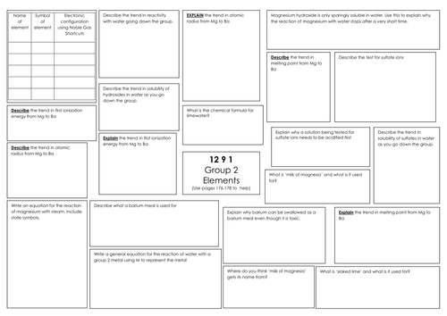 group 2 worksheet teaching resources