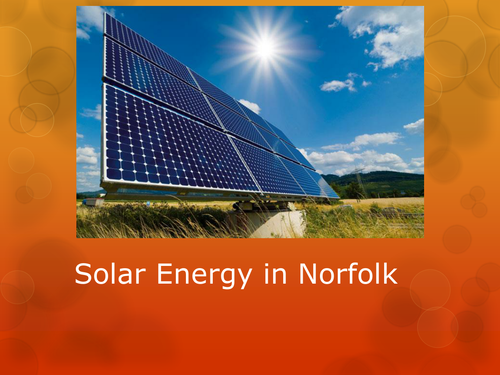 Solar Energy in Norfolk