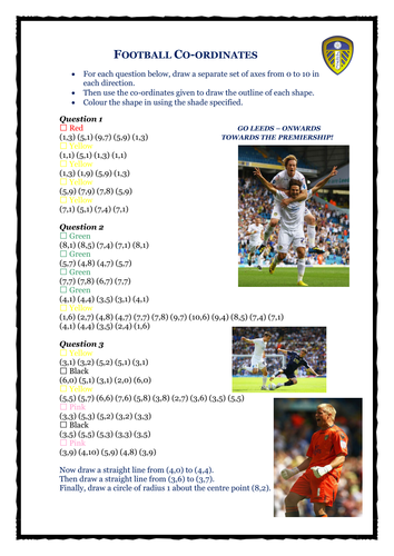 FOOTBALL COORDINATES