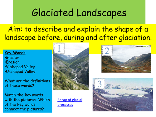Glacial Processes Teaching Resources