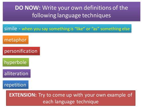 Year 10 Wilfred Owen CA Scheme of Work - Lesson 10