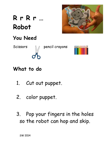 How to make a robot puppet (and associated rhyme)