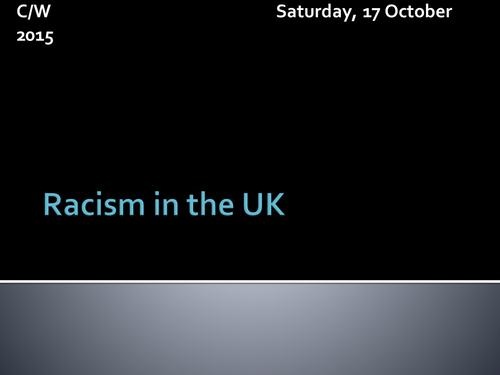 Racism in the UK