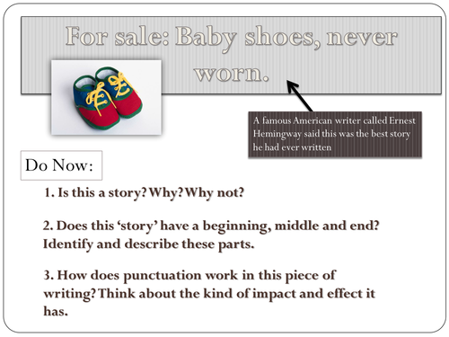 Year 8 Narrative Writing - Lesson Nine