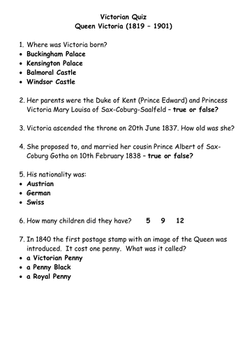 Queen Victoria & Industrial Revolution