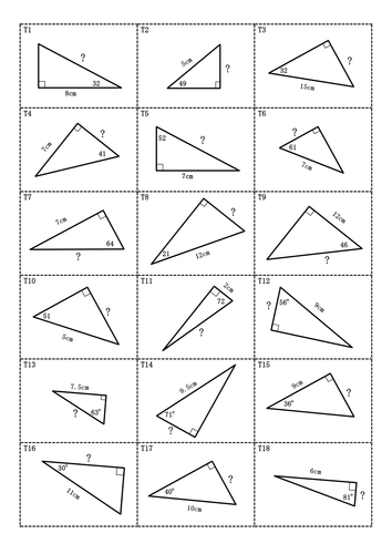 Trigonometry Matching Activity by ItsMattKennedy - Teaching Resources - TES