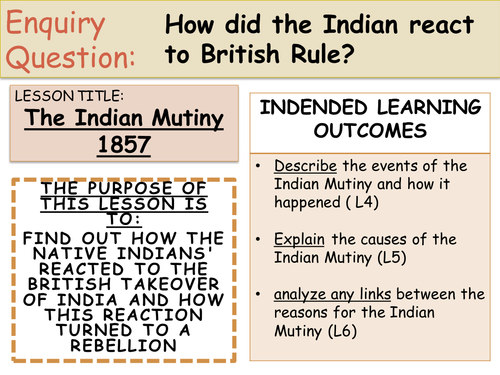 The British Empire - The Indian Mutiny