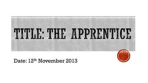 Persuasive writing using The Apprentice