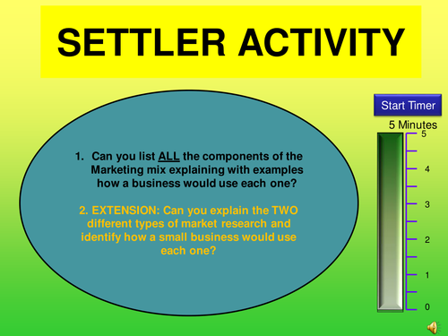 BTEC Level 3 Unit 3 - Introduction to Marketing