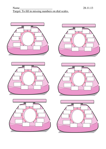 Blank dials for scales. by LBaggley - Teaching Resources - TES