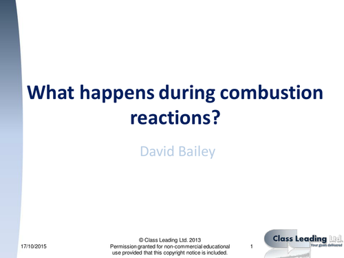 What happens during combustion graded questions