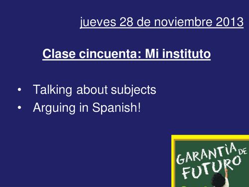 Las asignaturas - Group Talk