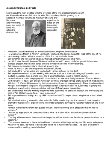 Fact sheets for note-taking about inventors