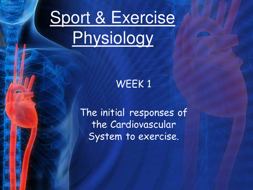 The initial responses of the Cardiovascular System | Teaching Resources