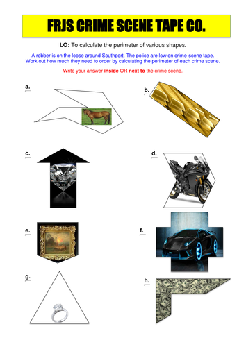 Crime Scene Perimeters | Teaching Resources