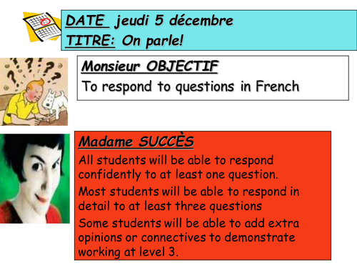 A speed-dating activity Y7 Personal description