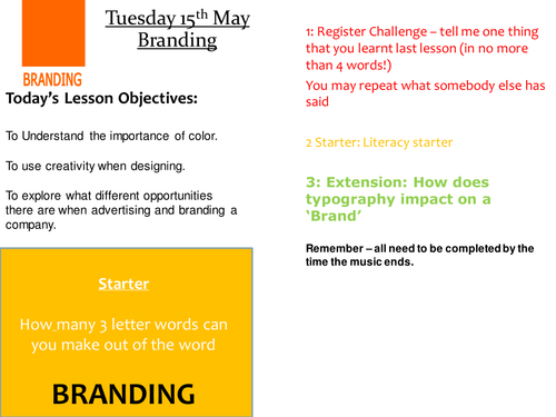 Lesson on Branding and how it works