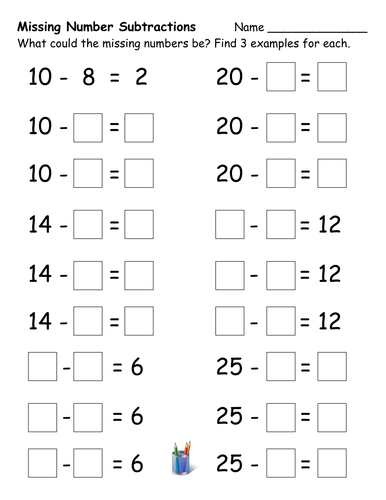 Subtraction Worksheets | Teaching Resources